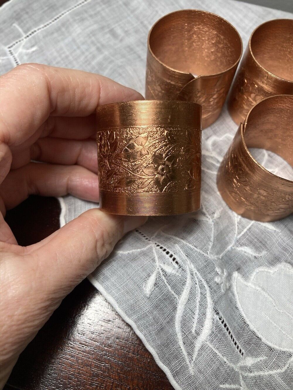 Vintage Copper Napkin Rings